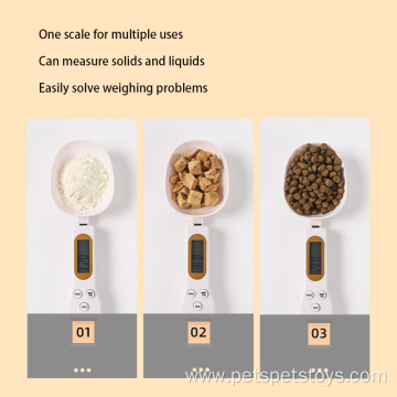 Pet electronic food weighing spoon product